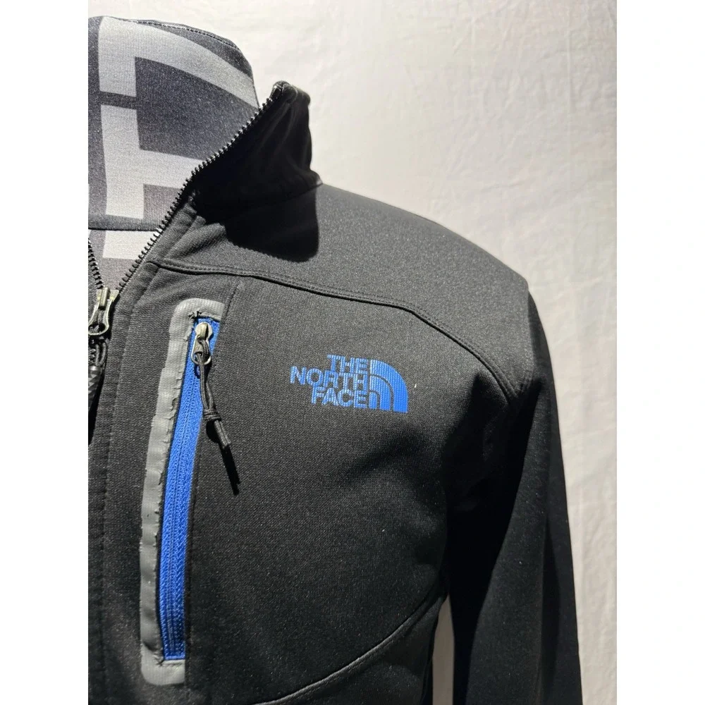 North Face‎ Jersey Track Jacket Pullover Half Zip Material Black System Men'S M